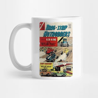 Retro Vintage Hot Rod Cars Comic Book Cover Artwork Mug